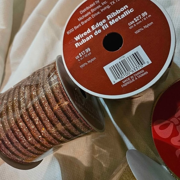 Assorted Gold, Bronze and Red Ribbon Collection - Picture 4 of 9